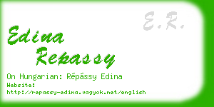 edina repassy business card